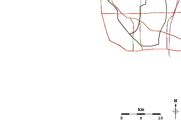 Carreteras y ríos cerca de Wallys