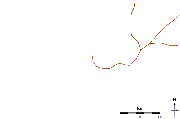 Carreteras y ríos cerca de West Cape