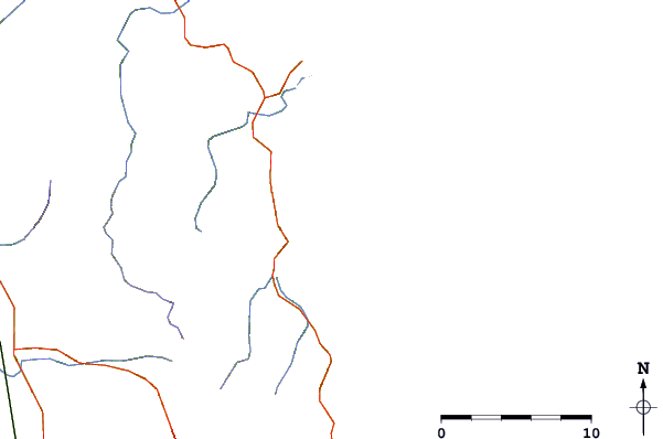 Carreteras y ríos cerca de Whangamata Bar