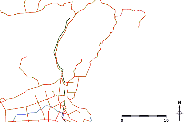 Carreteras y ríos cerca de Whites Bay