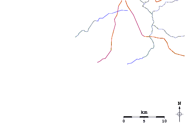 Carreteras y ríos cerca de Windy Harbour