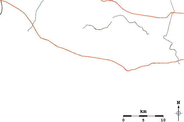 Carreteras y ríos cerca de Zero