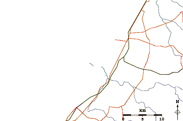 Carreteras y ríos cerca de Ziqim ( Zikim) Beach