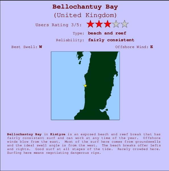 Bellochantuy Bay mapa de ubicación e información del spot