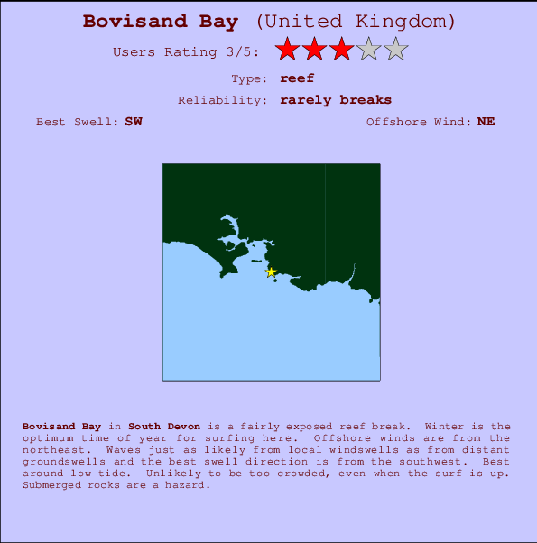 Bovisand Bay mapa de ubicación e información del spot