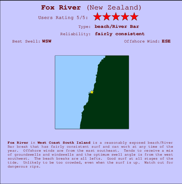 Fox River mapa de ubicación e información del spot