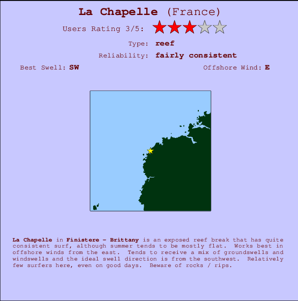 La Chapelle mapa de ubicación e información del spot