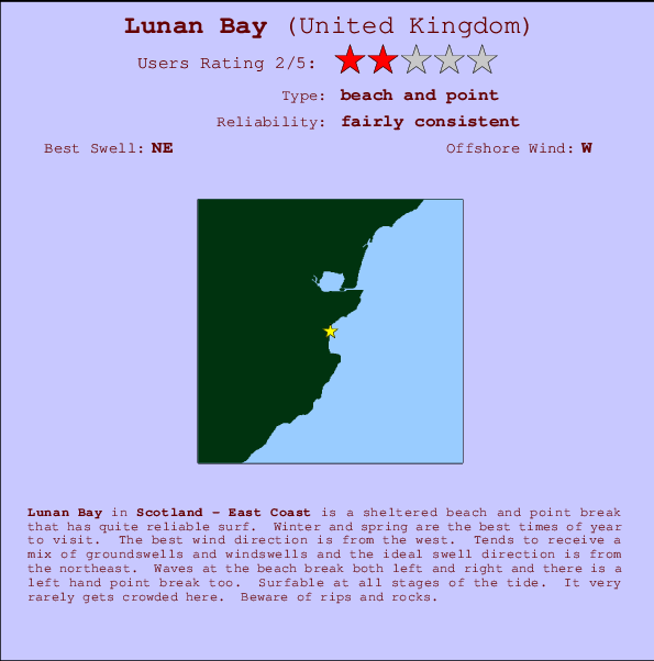 Lunan Bay mapa de ubicación e información del spot