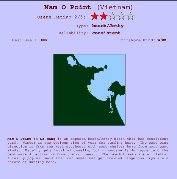 Nam O Point mapa de ubicación e información del spot