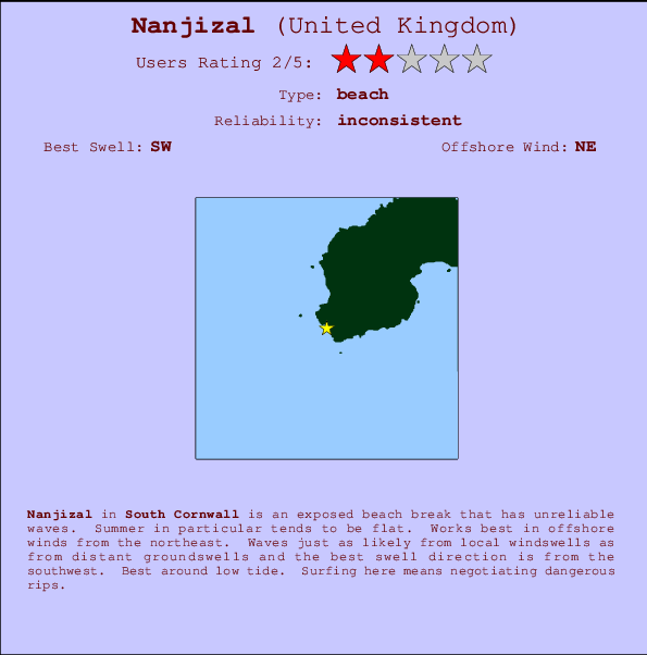 Nanjizal mapa de ubicación e información del spot