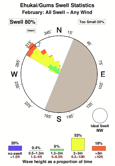 Ehukai gums.surf.statistics.february