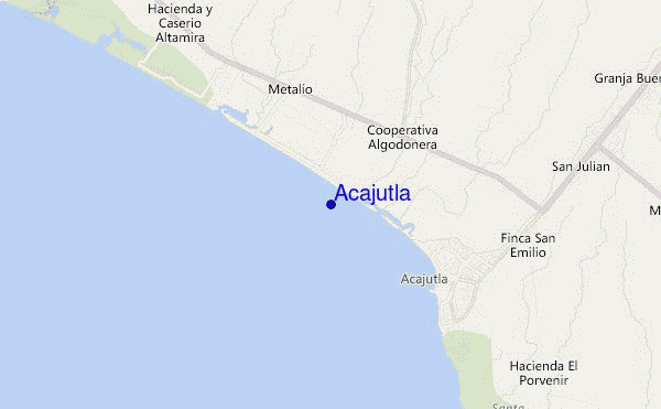 mapa de ubicación de Acajutla