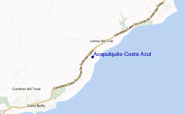 mapa de ubicación de Acapulquito-Costa Azul