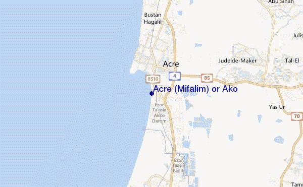 mapa de ubicación de Acre (Mifalim) or Ako