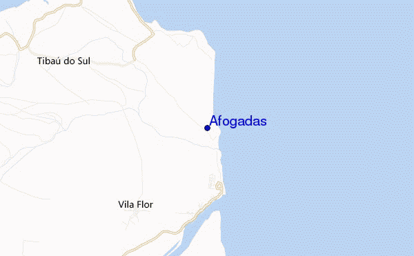 mapa de ubicación de Afogadas