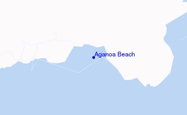 mapa de ubicación de Aganoa Beach
