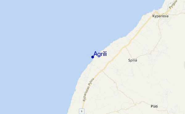 mapa de ubicación de Agrili