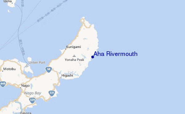 Aha Rivermouth Location Map