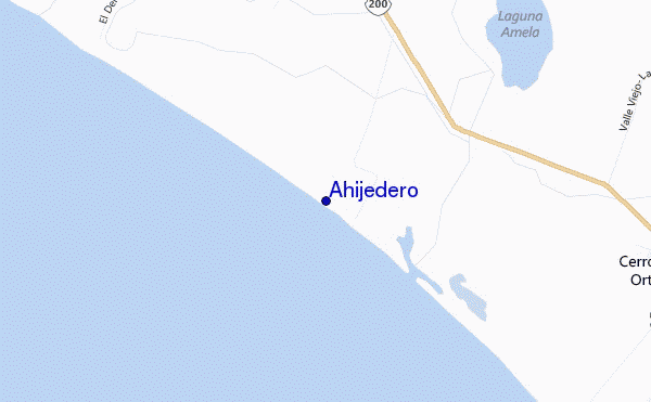mapa de ubicación de Ahijedero
