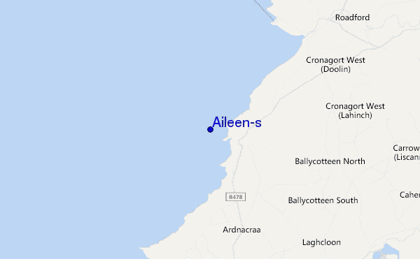 mapa de ubicación de Aileen's