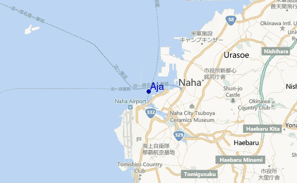 mapa de ubicación de Aja