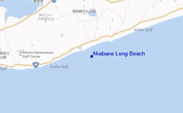 mapa de ubicación de Akabane Long Beach