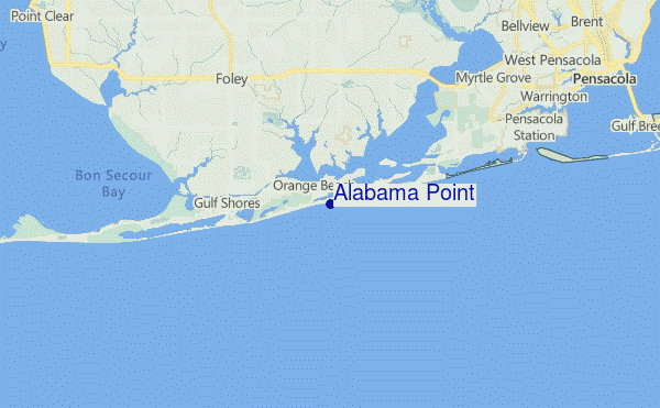 Alabama Point Location Map