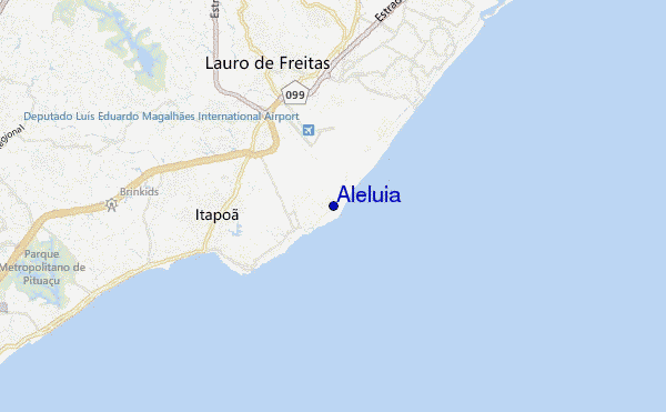 mapa de ubicación de Aleluia