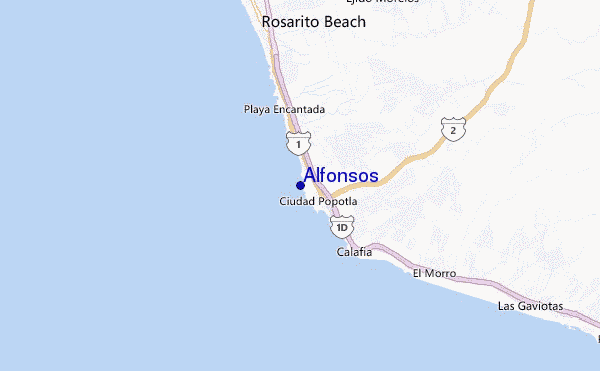 mapa de ubicación de Alfonsos