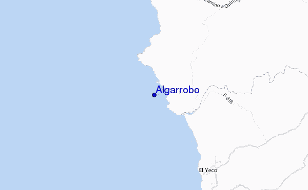 mapa de ubicación de Algarrobo