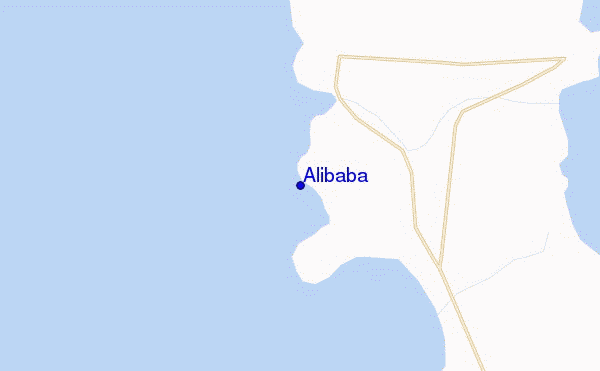 mapa de ubicación de Alibaba