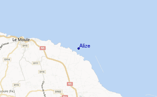 mapa de ubicación de Alize