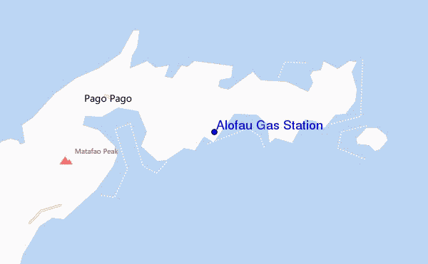 mapa de ubicación de Alofau Gas Station