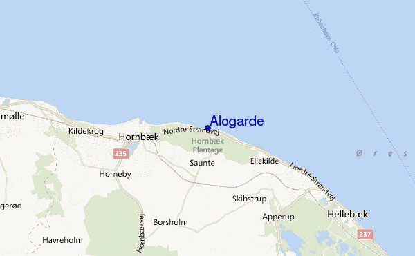 mapa de ubicación de Alogarde