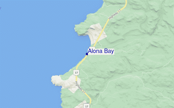 mapa de ubicación de Alona Bay