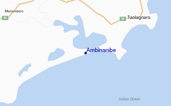 mapa de ubicación de Ambinanibe
