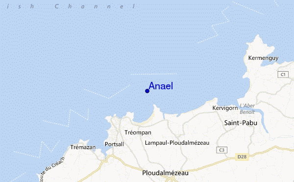 mapa de ubicación de Anael