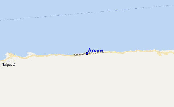 mapa de ubicación de Anare