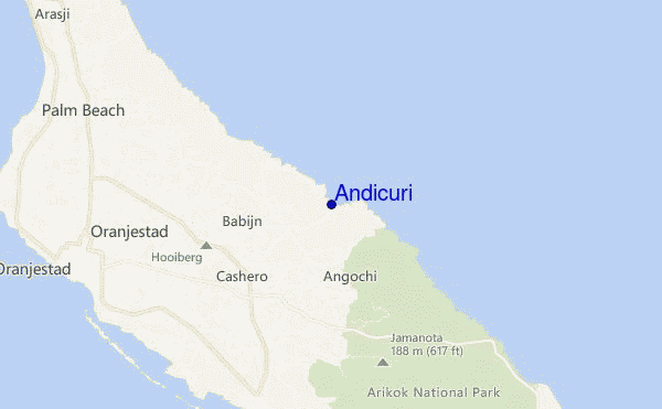mapa de ubicación de Andicuri