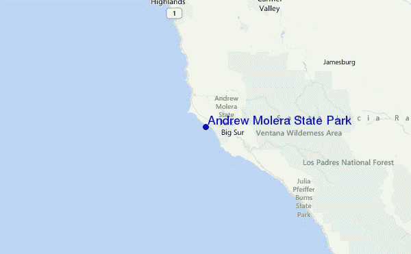 Andrew Molera State Park Location Map