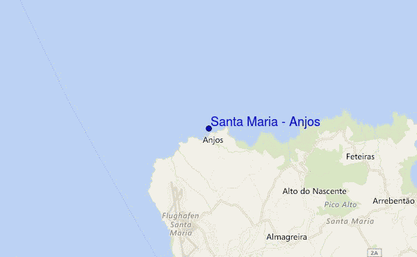 mapa de ubicación de Santa Maria - Anjos