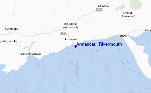 mapa de ubicación de Annascaul Rivermouth
