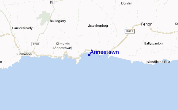 mapa de ubicación de Annestown