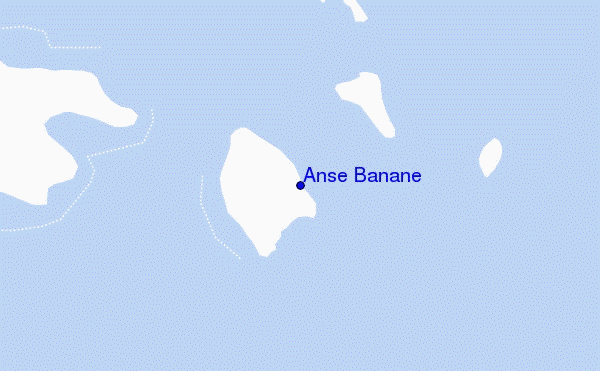 mapa de ubicación de Anse Banane