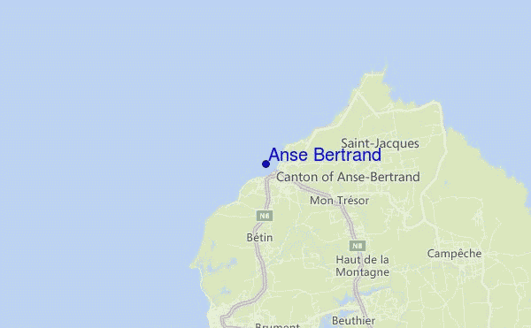 mapa de ubicación de Anse Bertrand