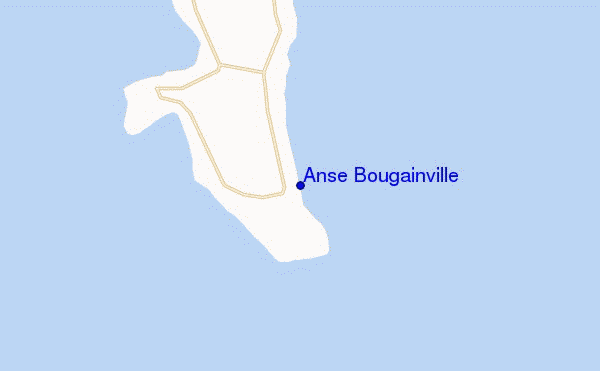 mapa de ubicación de Anse Bougainville