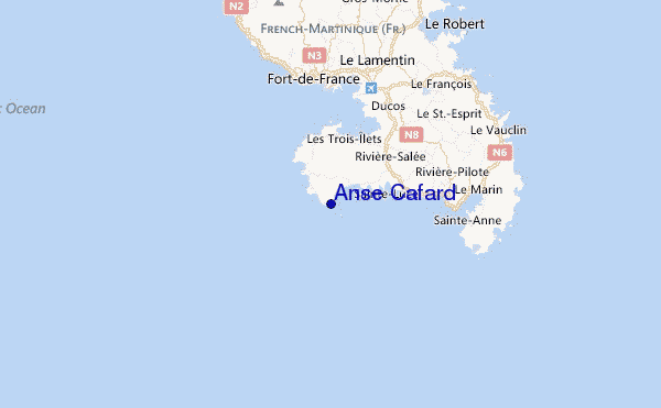 Anse Cafard Location Map