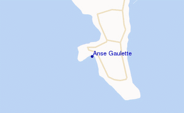 mapa de ubicación de Anse Gaulette