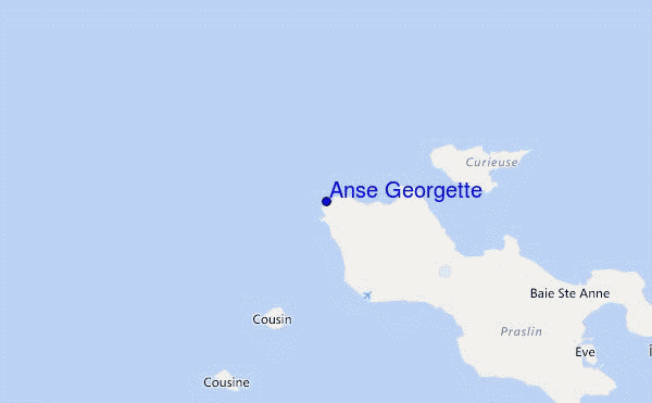 mapa de ubicación de Anse Georgette