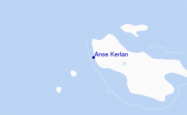 mapa de ubicación de Anse Kerlan